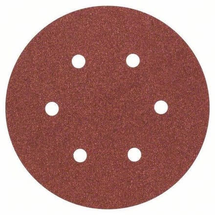 Bosch Accessories 2609256A32 Excenterschuurpapier Met klittenband, Geperforeerd Korrelgrootte (num) 120 (Ø) 150 mm 5 stuk(s)
