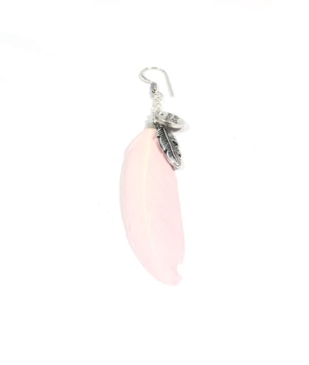 Heaven Eleven - oorbel - met veer soft pink