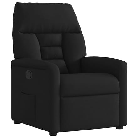 vidaXL - Fauteuil - verstelbaar - stof - zwart