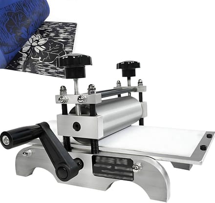 Handmatige Etspers - Platenroller Drukpers - Kunst Drukken - Compact Aluminium Frame - 31x17cm Plaat
