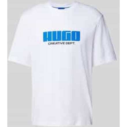 T-shirt met labelprint, model 'Newromi'