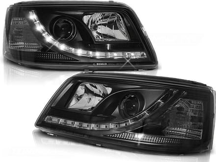 Koplampen met parkeerlicht VW T5 04 03-08 09 ZWART