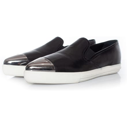 Miu Miu instapsneakers van zwart leer