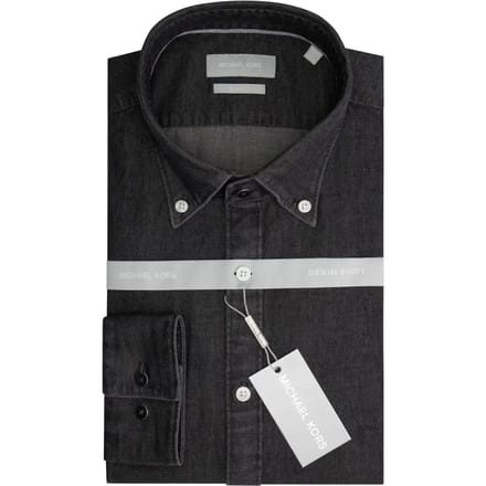 Shirt met lange mouwen Michael Kors Real Indigo Slim BD