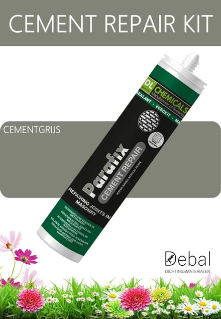 Parafix Cement reparatiekit voor voegen cementgrijs