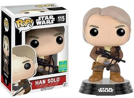 Funko Pop! Star Wars Han Solo #115 '2016 Summer Convention Exclusive' - Rare Grail Vaulted met Protector Case