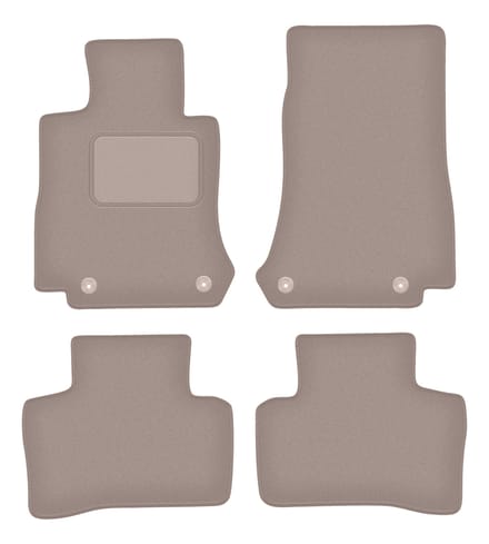 Beige veloursmatten voor: Mercedes EQC N293 SUV (2019-)