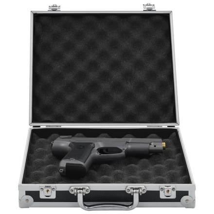 vidaXL Wapenkoffer aluminium ABS zwart