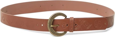 Desigual Leren Riem Belt Quimera Embro Mix Belt W90 Camel Bruine