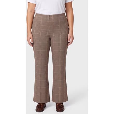 ARKET Epok Check Trousers Brown Taglia: 40 | Pantaloni da completo Outlet | Donna | Marrone