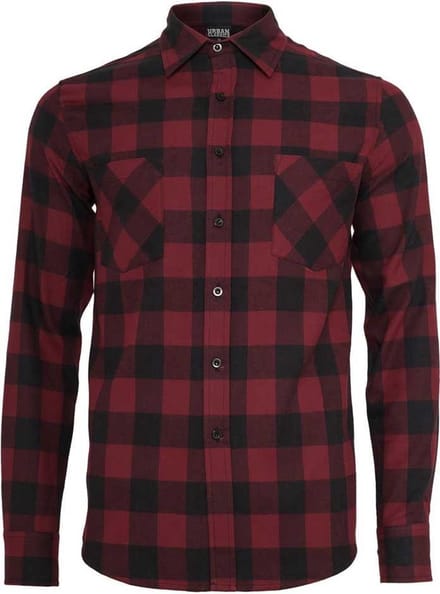 Urban Classics Checked Flannel Heren Flanellen overhemd - 5XL
