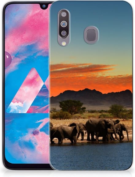 Samsung Galaxy M30 TPU Hoesje Olifanten