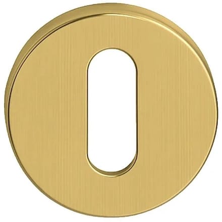 DutchLine - Losse Cilinderrozet Rond – Geborsteld messing Goud