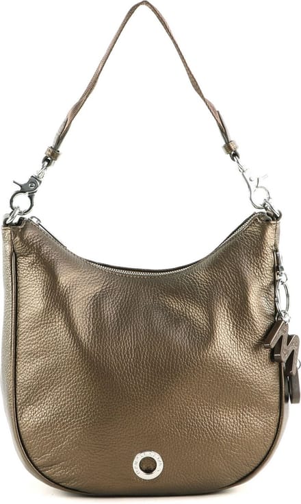 MANDARINA DUCK Leren Schoudertas Mellow Lux Hobo Bronzo Brons