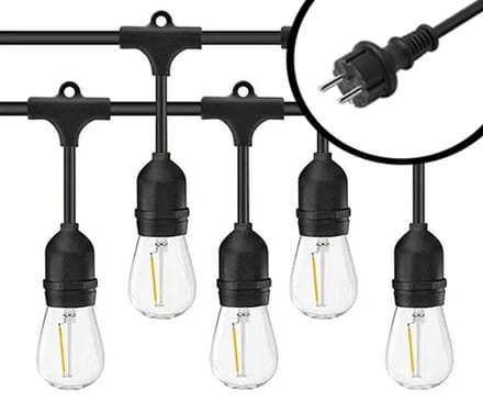 50m Arena Eco Prikkabel – Hangende lampen – Warm Wit 2700K