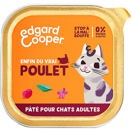 85g Edgard & Cooper Adult Graanvrije Kip Paté - Paté pour chat