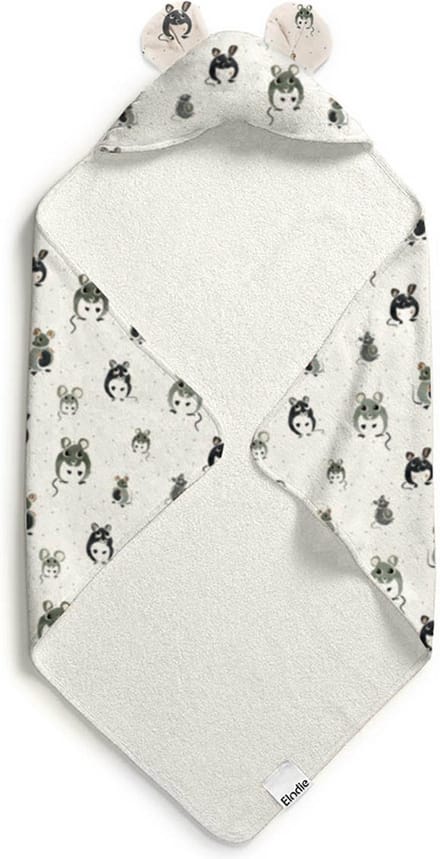Elodie Badcape - Badcape Baby - Badcape - Badcape met capuchon - Kraamcadeau - Forest Mouse