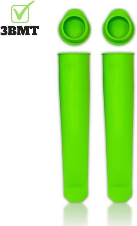 3 BMT siliconen ijsvorm calippo groen - set van 2 - lengte 20cm