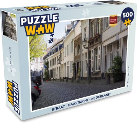 Puzzel Straat - Maastricht - Nederland - Legpuzzel - Puzzel 500 stukjes