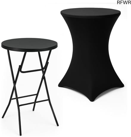 RFWR® Robuuste Statafel 80cm x 110cm - Inklapbaar & Weerbestendig voor Feesten