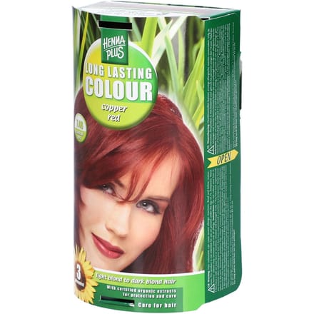 Henna Plus Long lasting colour 7.46 copper red 100 Milliliter