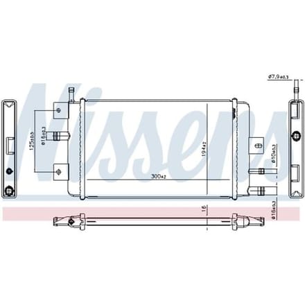 Radiator, motorkoeling NISSENS 607222