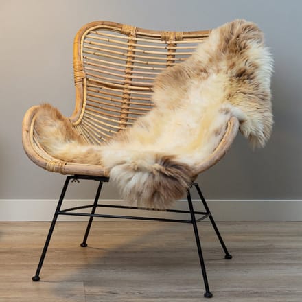 WOOOL Schapenvacht - Premium Creme L (105x60cm) 100% Echte Schapenvachten - ECO+ Dierenvel