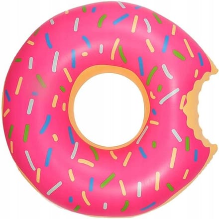 Opblaasbare Zwemband Donut Pannenkoek Matras XXL