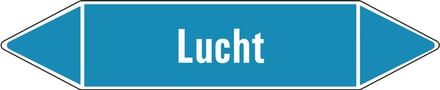 Lucht leidingmarkering op vel 252 x 52 mm - 3 per vel