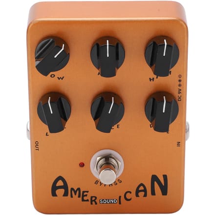 Simulateur de Haut-parleur Pédale d'Effet de Simulation de Cabinet de Guitare Électrique Réglage 6 Boutons 6mA black