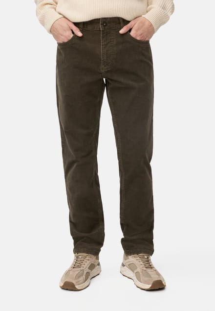 camel active 5-PKT Regular Fit Katoenmix Broek - Maat menswear-42/32 - Donkerbruin