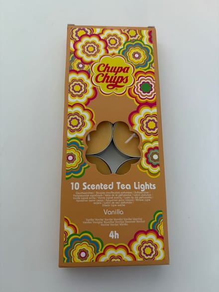 Chupa Chups Waxinelichtjes met geur 10 stuks - Vanilla