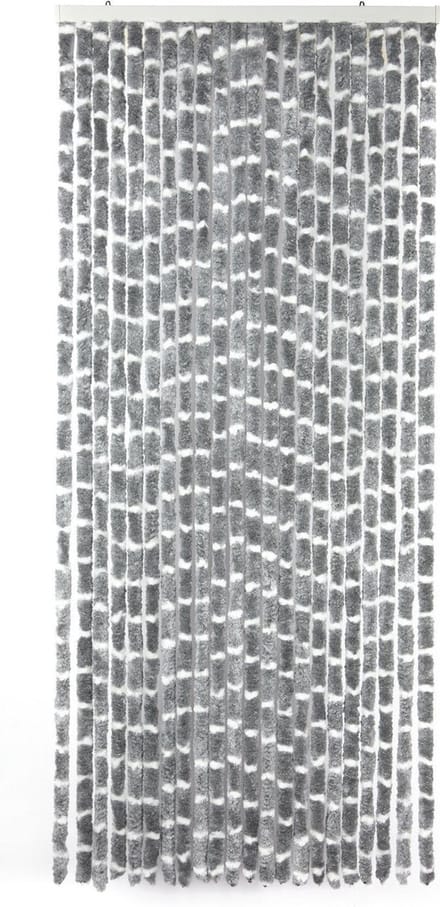 Arisol Vliegengordijn - Caravan - 'kattenstaart' - 185x56 Cm - Grijs/wit