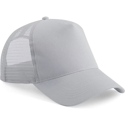 Beechfield Kinderpet in mesh, verstelbaar aan de achterkant. B640B - Light Grey - One size