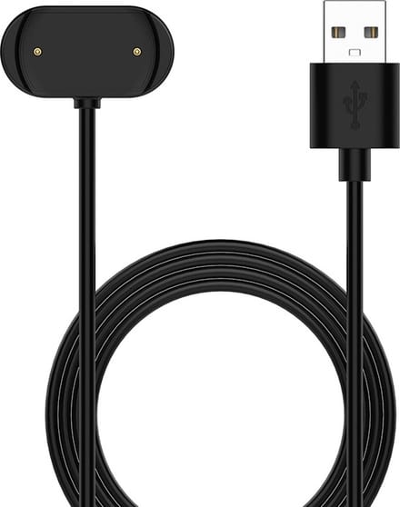 Oplader - USB oplaadkabel - geschikt voor Amazfit GTS 4 Mini / GTS 2 / GTS 2 Mini / GTS 2e / GTR 2 / GTR 2e / T-Rex Pro / Bip 3 / Bip 3 Pro / Bip U Pro
