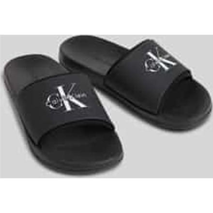 Calvin Klein Essential Slide Rubber Neo Triple Black Größe: 40 | Flip-Flops Outlet | Herren | Schwarz