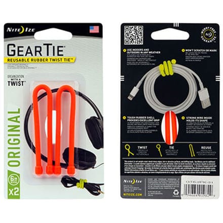 Nite Ize Gear Tie Kabelbinder 2-pack Oranje 15CM