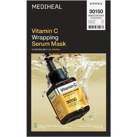 [MEDIHEAL] Vitamin C Wrapping Serum Mask Brightening 25ml*10EA black