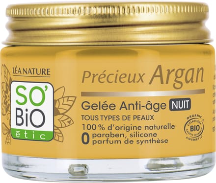 SO’BiO étic Argan anti-aging night gel 40 ml