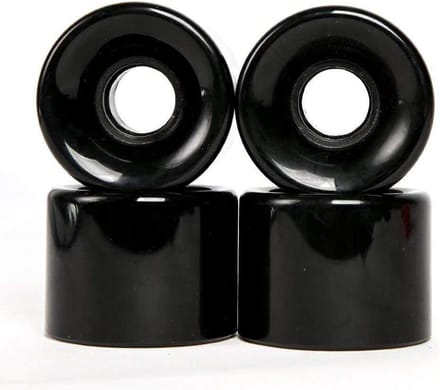 Set van 4 Longboard Wielen 60mm 78A Polyurethaan Inclusief Lagers en Spacers