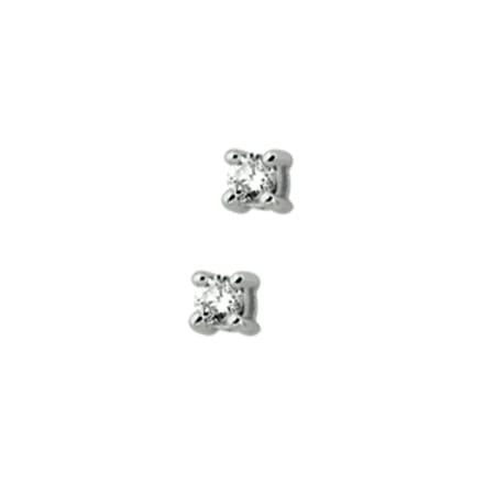 The Jewelry Collection Oorknoppen Diamant 0.10 Ct. - Witgoud (14 Krt.)