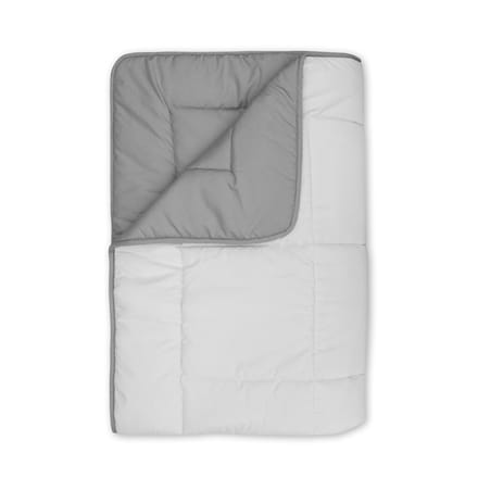 Walra Dekbed zonder overtrek Travel - 200x200 - 100% Polyester - Licht Grijs / Antraciet