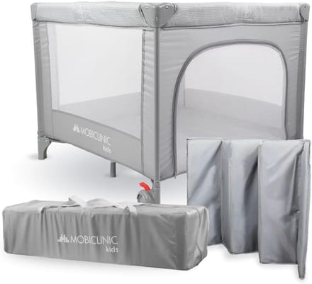 Veilig Reisbedje en Speelbox 2-in-1 voor Baby's 0-3 Jaar