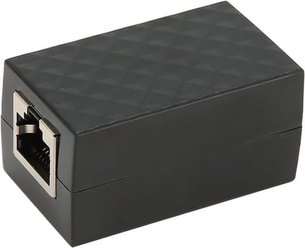 Netwerk Overspanningsbeveiliging - LAN Protector - Apparaat Bescherming - 8 TVS Componenten - Gigabit Snelheid - Zwart