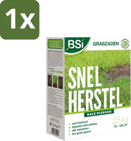BSI – Graszaad – Snel Herstel – Dicht & Sterk Gazon – 2,5 kg - 1 stuk