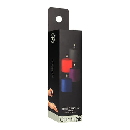 Ouch! by Shots - Tease Candles - Mix - 4 Pieces - Multicolor
