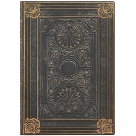 Paperblanks flexis cahier, uitvoering nocturnelle midi, formaat 13 x 18 cm., gelinieerd
