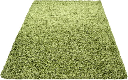 Basic Shaggy vloerkleed Groen Hoogpolig- 80x250 CM