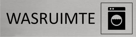 CombiCraft Aluminium deurbordje Wasruimte 165x45mm - per stuk