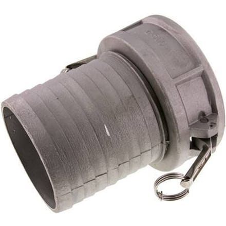 Camlock DN 120 (5'') Koppeling Aluminium met slangpilaar (127 mm) Type C MIL-C-27487